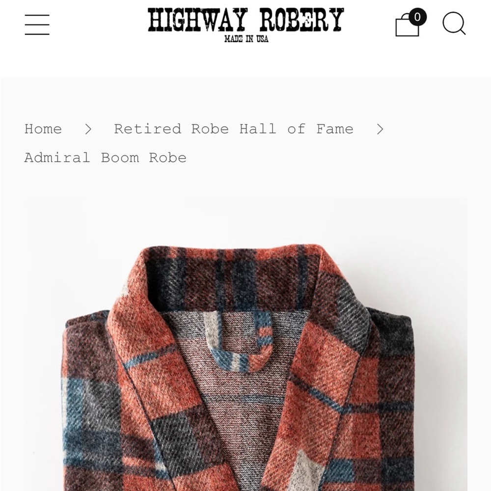 Highway Robery Admiral Boom Robe - Only 26 made!!